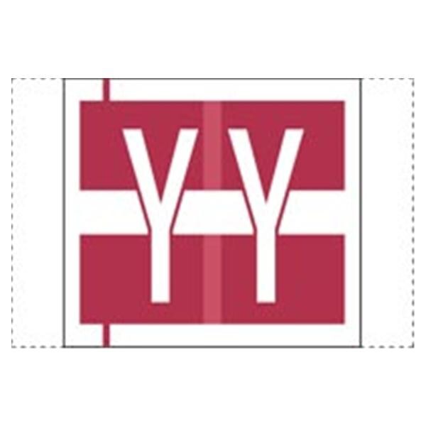 Col'R'Tab Compatible "Y" Label Purple 500/Rl 500/Rl