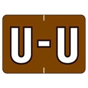 Sycom "U" End Tab Labels 1"x1.5" 500/Rl