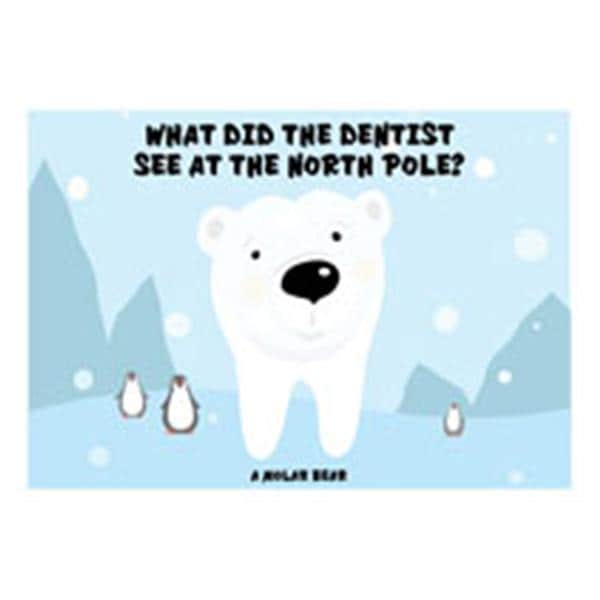 Imprinted Recall Cards Molar Bear Joke 4 in x 6 in 250/Pk