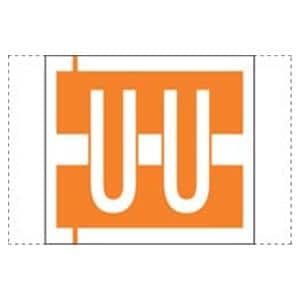 Col'R'Tab Compatible "U" LabelOrange 500/Rl
