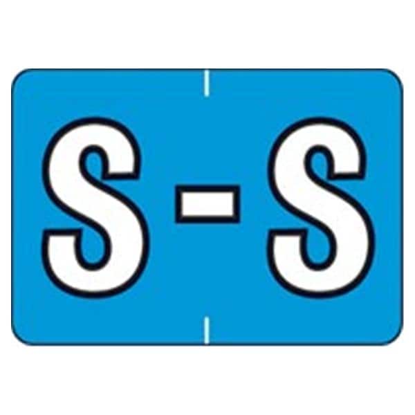 Sycom "S" End Tab Labels1"x1.5" 500/Rl