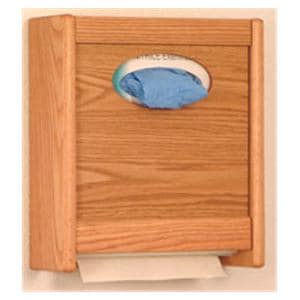Wood Combo Dispenser Oval Ea