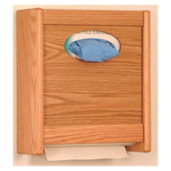 Wood Combo Dispenser Oval Ea