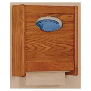 Wood Combo Dispenser Oval Ea