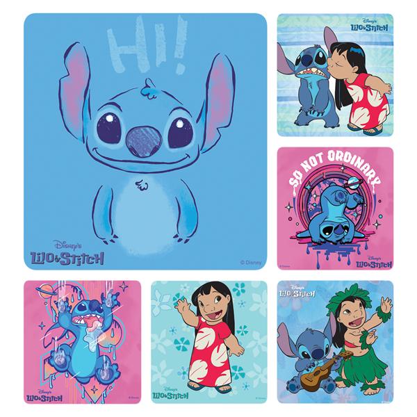 Stickers 2.5 in x 2.5 in Disney Lilo & Stitch 100/Rl