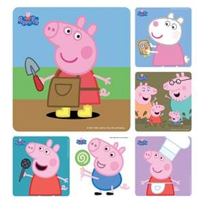 Stickers 2.5 in x 2.5 in Peppa Pig 100/Rl