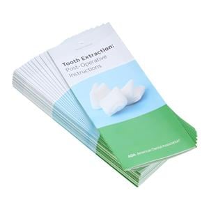 ADA Brochure Tooth Extraction: Post-Operative Instructions English 50/Pk
