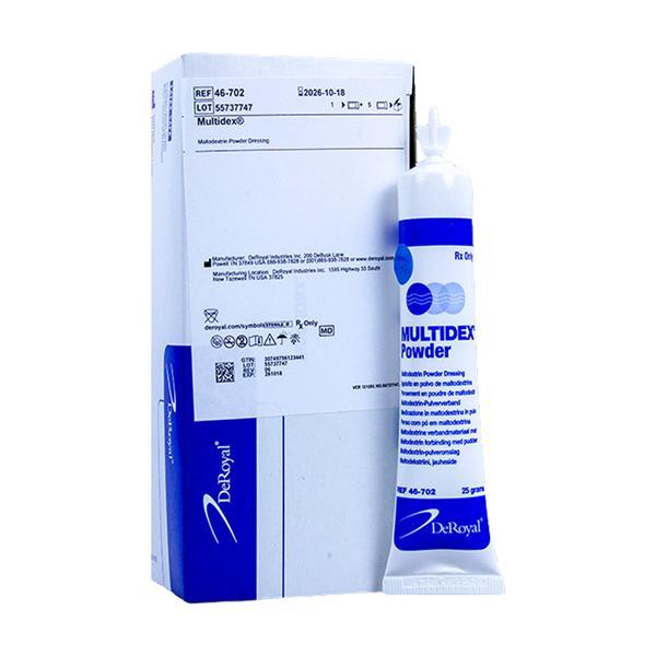 Multidex Hydrophilic Maltodextrin NF Powder Dressing Sterile 25gm 5/Bx