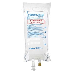 Lidocaine HCl in 5% Dextrose Injection 2gm/Bag 8mg/mL Bag 250mL 24/Package