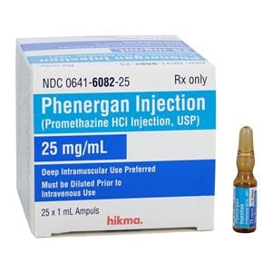 Phenergan Injection 25mg/mL Ampule 1mL 25/Package