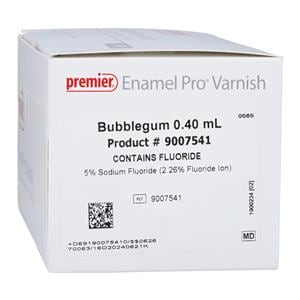 Enamel Pro Fluoride Vrnsh UD Std Pk 5% NaF 0.4 mL Bubblegum Clear 35/Bx