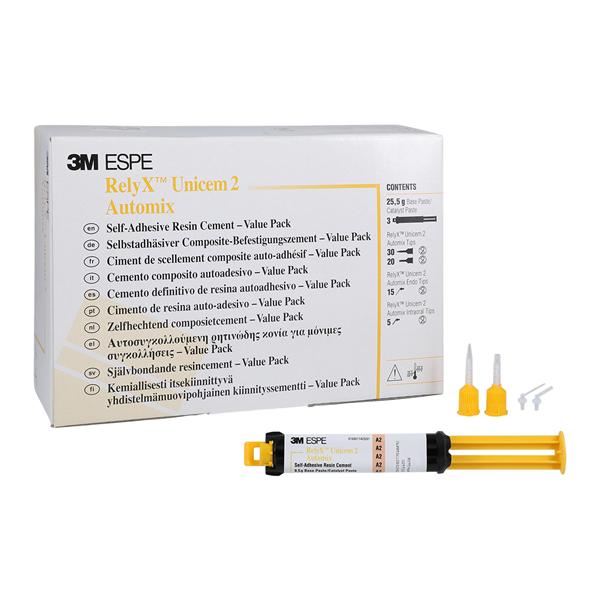 3M RelyX Unicem 2 Resin Automix Cement A2 Universal Value Pack Ea