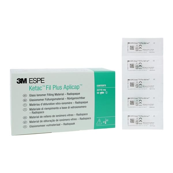 3M Ketac Fil Plus Glass Ionomer Composite Aplicap Capsule Asst Shds Rfl 50/Bx