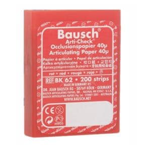 Articulating Paper Strips Micro Thin Red Pre-Cut in Plastic Dispenser 200/Bx