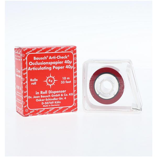 Arti-Check Articulating Paper Roll Horseshoe Micro Thin Red 10m/Bx