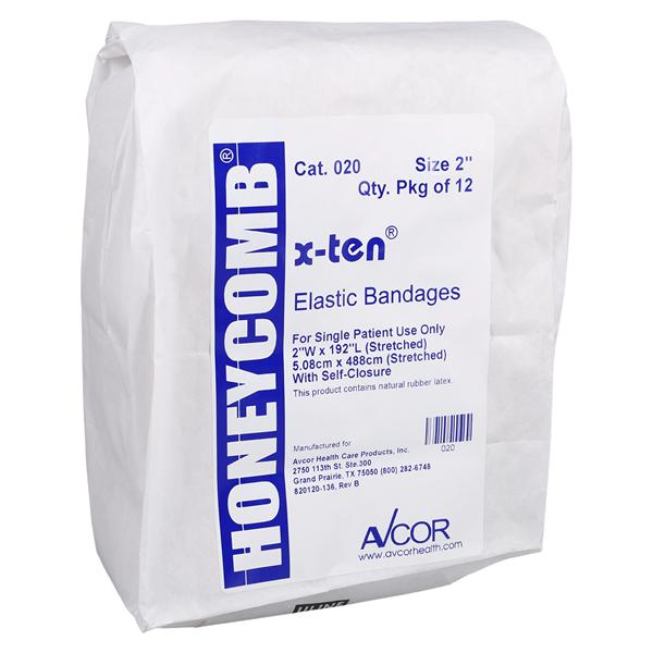 Honeycomb/X-Ten Compression Bandage Elastic 2x210" Gold Non-Sterile 12/bx