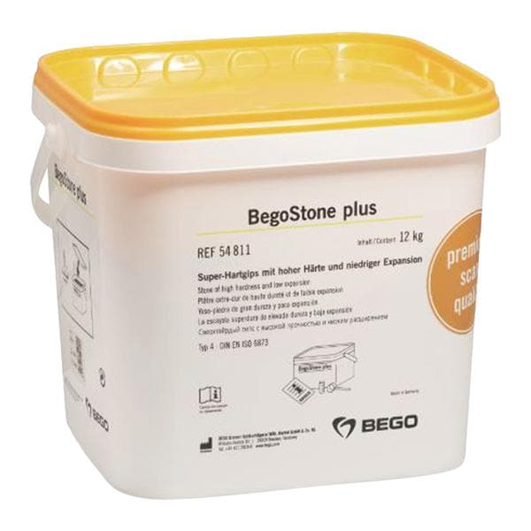 BegoStone Plus Plaster Super Hard Plaster Ivory 35 12kg/Ea