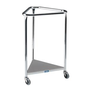 Linen Triangular Powder Coated Steel Hamper 35x80-7/8