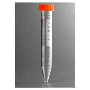 Centrifuge Tube Polypropylene 15mL Sterile 500/Ca