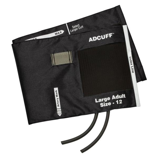 Diagnostix Adcuff Blood Pressure Cuff & Bladder Sz 12 Blk LF f/ Plm Sty Insts Ea