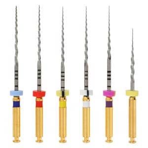 EdgeTaper Endo File 25 mm Size Assorted Nickel Titanium Assorted Assorted 6/Pk