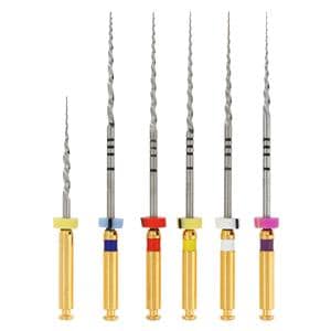 EdgeTaper Endo File 31 mm Nickel Titanium Assorted Assorted 6/Pk