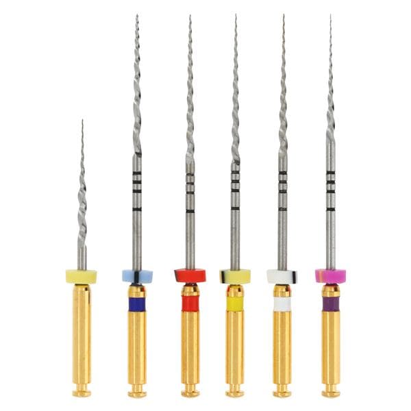 EdgeTaper Endo File 31 mm Nickel Titanium Assorted Assorted 6/Pk