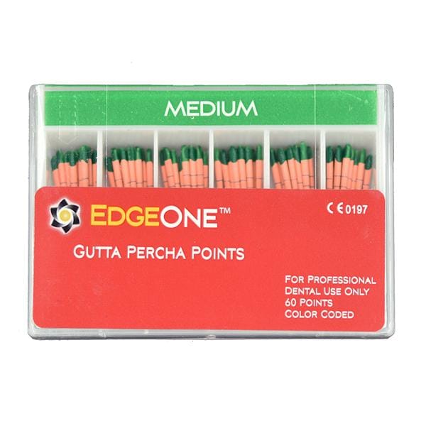 EdgeEndo Gutta Percha Points Medium Size #35 Green 60/Pkg.
