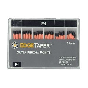 EdgeTaper Gutta Percha Points F4 Size #40 Black 60/Pkg