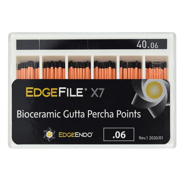 EdgeEndo Gutta Percha Points Size #40 Size #40 Black 60/Pk