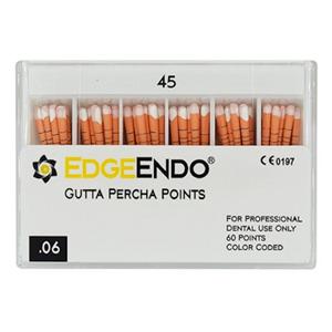 EdgeEndo Gutta Percha Points Size #45 Size #45 White 60/Pk