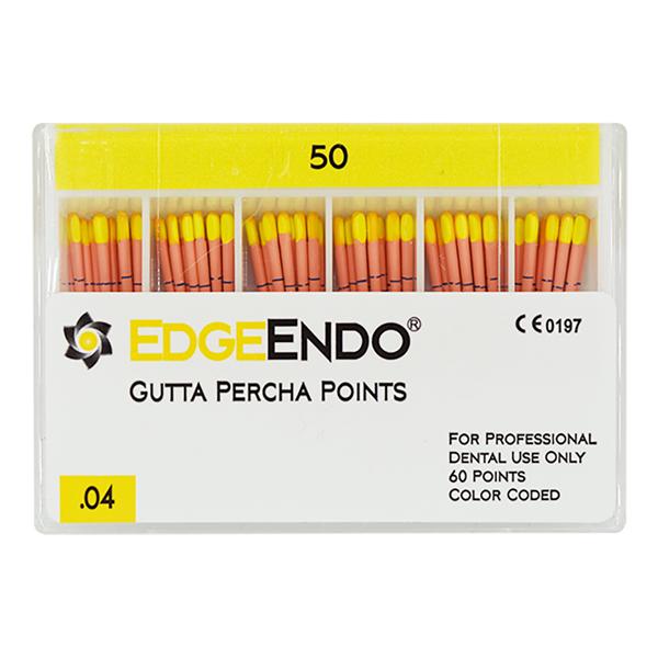 EdgeEndo Gutta Percha Points Size #50 Size #50 White 60/Pk