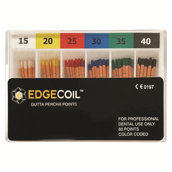 EdgeEndo Gutta Percha Points Size #15-40 Assorted 60/Pk