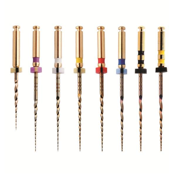 EdgeTaper Platinum Endo File 19 mm Nickel Titanium Yellow SX Variable 6/Pk