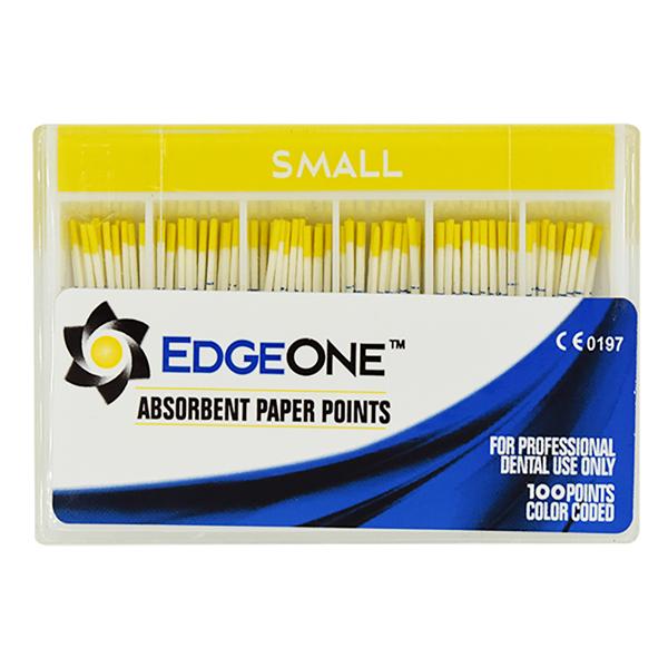 EdgeOne Fire Paper Points Size #20 Small Yellow Cone 100/Pk