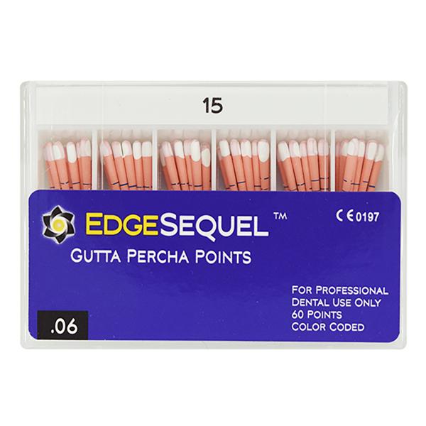 EdgeEndo Gutta Percha Points Size #15 Size #15 White 60/Pk
