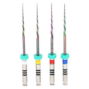 EdgeSequel Sapphire Endo File 25 mm Size #15 -30 NiTi Assorted Astd .06 4/Pk