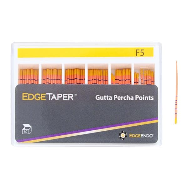 EdgeEndo Gutta Percha Points F5 Size #50 Yellow 60/Pk