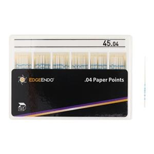EdgeEndo Paper Points Size #45 Size #45 .04 White Cone 100/Pk