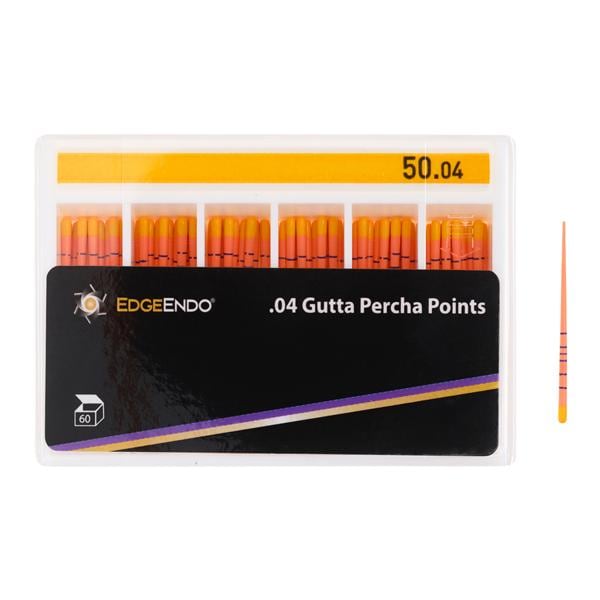 EdgeEndo Gutta Percha Points Size #50 Size #50 Yellow 60/Pk