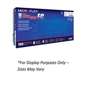 MICROFLEX UltraSense EC Nitrile Exam Gloves 2X-Large Blue Non-Sterile 100/Bx