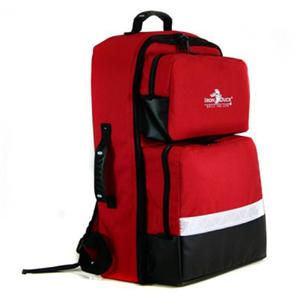 BLS Backpack 14x8x21" Red Zipper Closure Tp & Sd Rbr Mld Hndl/Shldr Strp