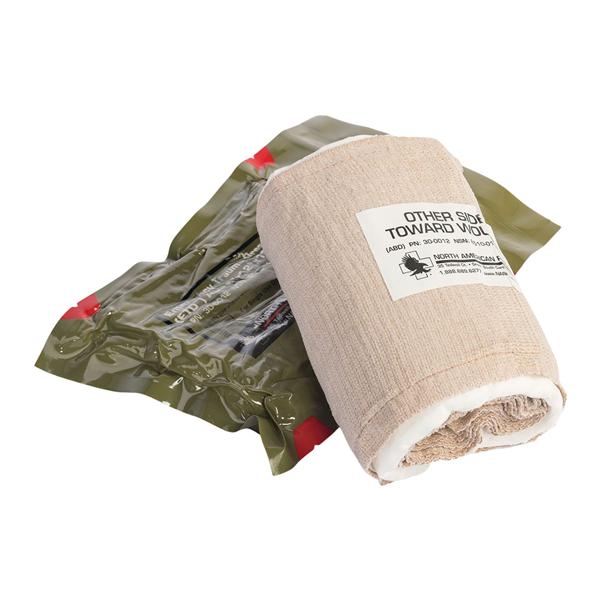 NAR Elastic/Cotton Emergency Trauma Dressing 6x70" Sterile NAdh Tn Abs LF
