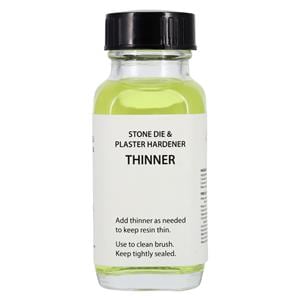 Stone Die & Plaster Hardener Model Hardener Thinner Light Yellow 2oz/Bt