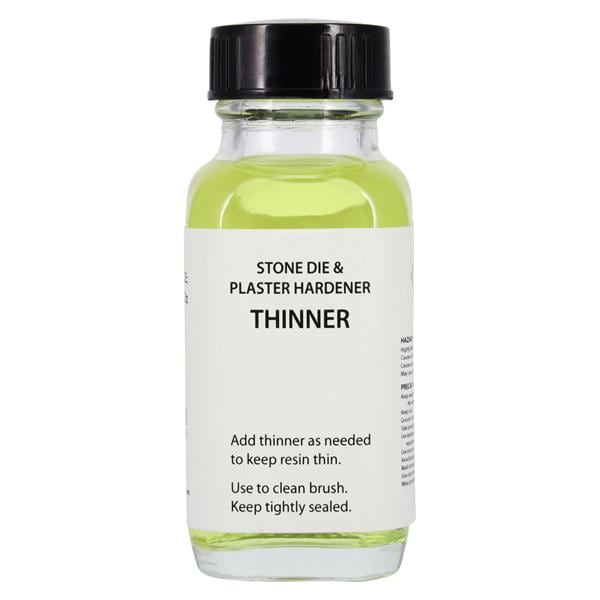 Stone Die & Plaster Hardener Model Hardener Thinner Light Yellow 2oz/Bt