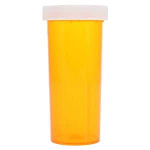 Medicine Vial Plastic 30 Dram Amber Reusable 240/Ca