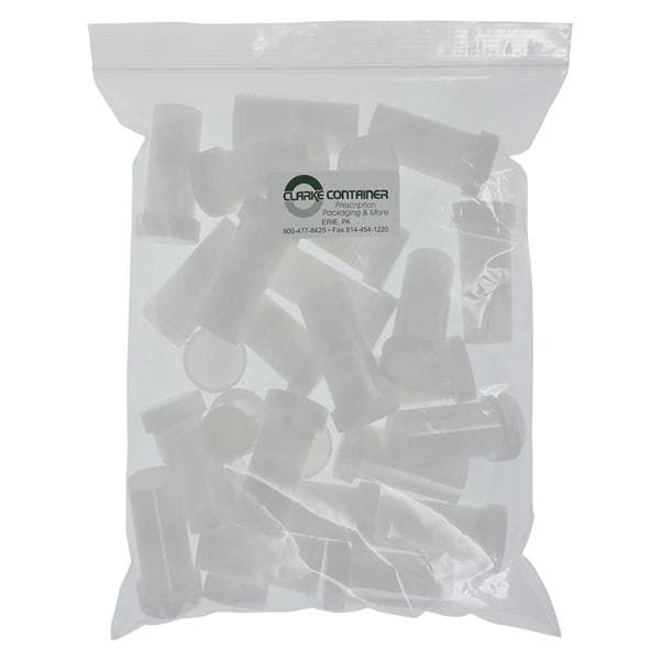 Healing Ointment Container Plastic 0.5oz White Reusable 24/Pk