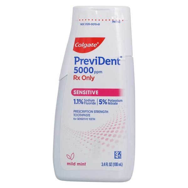PreviDent 5000 Sensitive Toothpaste Liquid Gel Rx Only 1.1% NaF Mint 3.4oz/Bt, 12 BT/CA