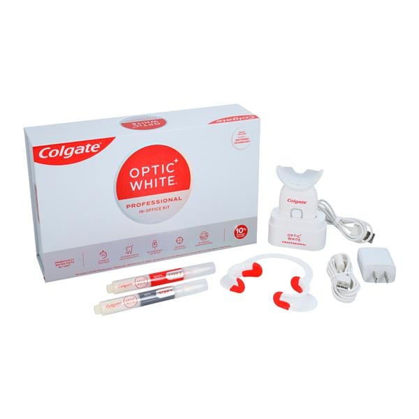 Colgate Optic White In Office Tooth Whitening Complete Kit 10% H2O2 Ea