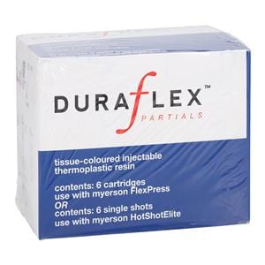 DuraFlex Denture Resin Cartridge Dark Pink Small 6/Pk